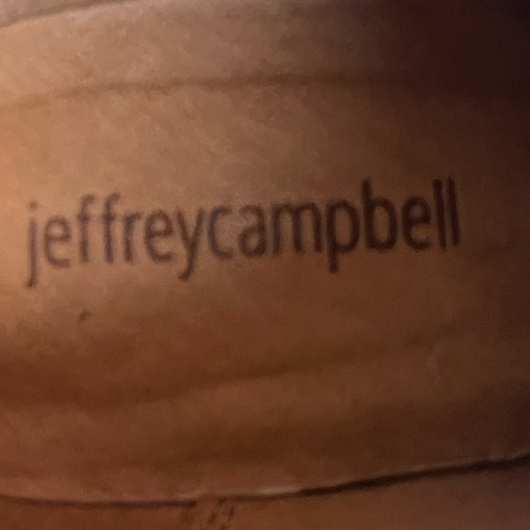 Jeffrey Campbell Rosalee Gray Suede Stacked Wood Heeled Booties, Size 7.5 - Picture 7 of 8